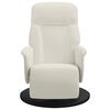 vidaXL Fauteuil inclinable avec repose-pied cr&egrave;me velours