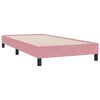 vidaXL Sommier &agrave; lattes de lit sans matelas rose 100x210 cm velours