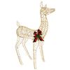 vidaXL Renne de No&euml;l 3D LOVIISA 200 LED Blanc chaud 96 x 40 x 140 cm