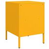 vidaXL Tables de chevet 2 pcs jaune moutarde 36x39x50,5 cm acier