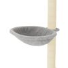 vidaXL Arbre à chat avec griffoirs en sisal Gris clair 95 cm