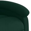 vidaXL Fauteuil inclinable vert fonc&eacute; velours