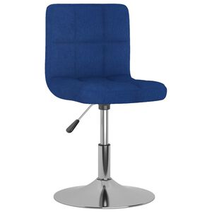 vidaXL Tabouret de bar pivotant Bleu Tissu