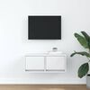 vidaXL Meuble TV blanc 60x31x25,5 cm bois d'ingénierie