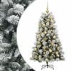 vidaXL Sapin de No&euml;l artificiel articul&eacute; avec boules 150 cm 150 LED