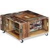 vidaXL Table basse Bois de récupération massif 70x70x35 cm