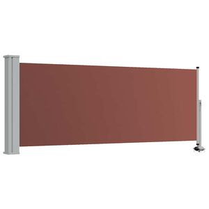 vidaXL Auvent lat&eacute;ral r&eacute;tractable de patio 100x300 cm Marron