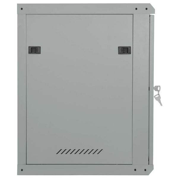 vidaXL Armoire réseau avec stockage Gris 53 x 60 x 60 cm Acier