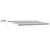 vidaXL Auvent r&eacute;tractable &eacute;lectrique Anthracite et blanc 4,5 &times; 3,5 m