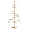 vidaXL Arbre de No&euml;l en bois avec support Marron 180 cm Bambou