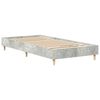 vidaXL Cadre de lit sans matelas gris b&eacute;ton 100x200 cm bois ing&eacute;nierie