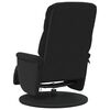 vidaXL Fauteuil inclinable de massage avec repose-pied noir velours