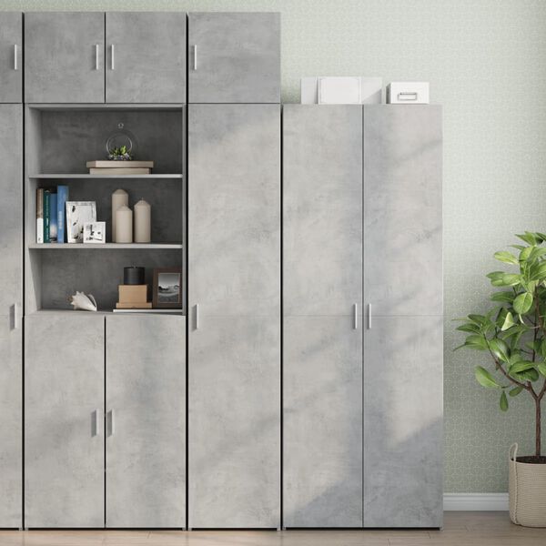 vidaXL Armoire murale gris b&eacute;ton 40x42,5x40 cm bois d'ing&eacute;nierie