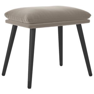vidaXL Repose-pied Gris clair 45x29,5x35 cm Velours