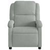 vidaXL Fauteuil inclinable &eacute;lectrique de massage gris clair velours