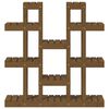 vidaXL Support &agrave; plantes Marron miel 104,5x25x109,5 cm Bois massif pin