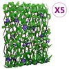 vidaXL&nbsp;Treillis de lierre artificiel extensible 5 pcs vert 180x60 cm