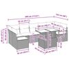 vidaXL Ensemble de canap&eacute; de jardin 8 pcs Gris Poly rotin
