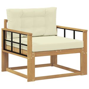 vidaXL Sofa de milieu ext&eacute;rieur Polyester Blanc