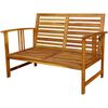 vidaXL Salon de jardin 4 pcs avec coussins Bois d'acacia solide