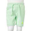 Short pour enfants avec cordon de serrage vert vif 140