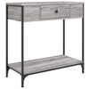 vidaXL Table console sonoma gris 75x34,5x75 cm bois d'ing&eacute;nierie