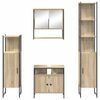 vidaXL Ensemble de mobilier de salle de bain 4 pcs Ch&ecirc;ne Sonoma