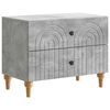 vidaXL Cabinet de chevet avec tiroir Gris b&eacute;ton 62 x 34,5 x 48 cm