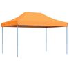 vidaXL Tente de r&eacute;ception pliable escamotable orange 410x279x315 cm
