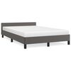 vidaXL Cadre de lit sans matelas gris 120x190 cm similicuir