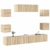 vidaXL Ensemble de meubles TV 7 pcs Ch&ecirc;ne sonoma Bois d'ing&eacute;nierie