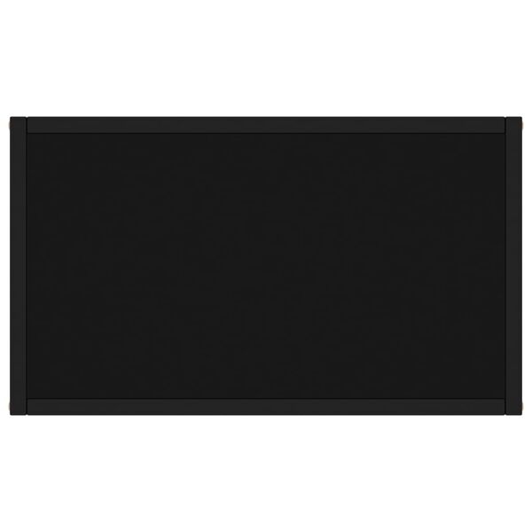 vidaXL Table console Noir 60x35x75 cm Verre tremp&eacute;
