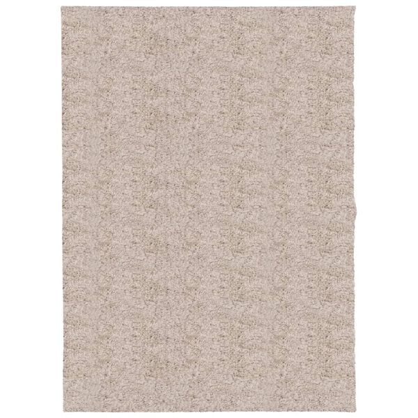 vidaXL Tapis shaggy PAMPLONA poils longs moderne beige 140x200 cm