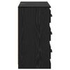 vidaXL Buffets 2 pcs Ch&ecirc;ne noir 70 x 35,5 x 67,5 cm Bois d'ing&eacute;nierie