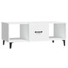 VidaXL – Table Basse En Bois D'ingénierie – Chêne Marron – 102x50x40 Cm – Rangement Compartiments