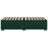 vidaXL Cadre de lit sans matelas vert fonc&eacute; 90x190 cm velours