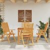 vidaXL Ensemble à manger de jardin 5 pcs 85x85x74 cm Bois d'acacia solide