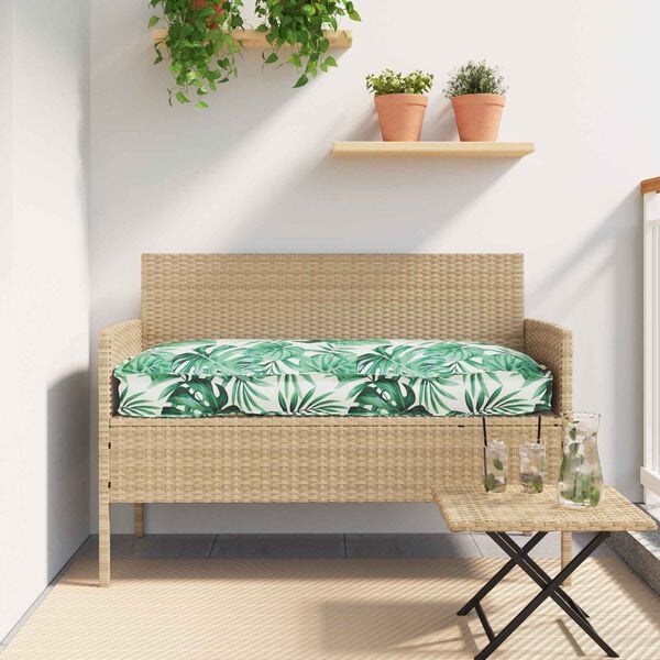 vidaXL Coussin Feuille Motif feuille 120 x 60 x 12 cm Tissu Oxford