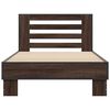 vidaXL Cadre de lit sans matelas ch&ecirc;ne marron 90x200 cm