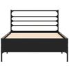 vidaXL Cadre de lit sans matelas noir 90x200 cm
