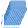 vidaXL Tapis de sol de piscine 50 pcs Bleu 18 m&sup2; Mousse EVA