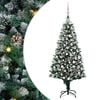 vidaXL Sapin de Noël artificiel Vert 180 cm PVC, Acier et Plastique