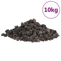 vidaXL Roches volcaniques 10 kg noir 1-2 cm