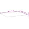 vidaXL Dessus de table rectangulaire 100x80x2 cm bois massif d'acacia