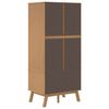 vidaXL Garde-robe OLDEN marron 76,5x53x172 cm bois massif de pin
