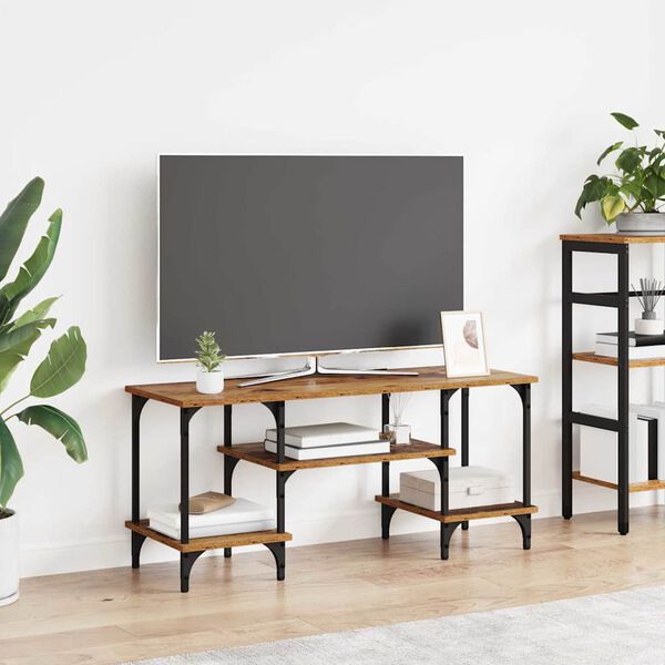 vidaXL Meuble TV Bois Ancien 102 x 35 x 45,5 cm