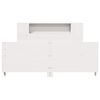 vidaXL Cadre de lit sans matelas blanc 140x190 cm bois de pin massif
