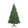 vidaXL Sapin de No&euml;l artificiel Vert 180 cm PVC, Acier et Plastique