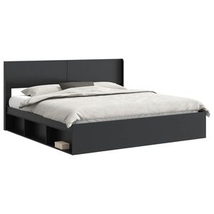 vidaXL Cadre de lit avec rangement et t&ecirc;te de lit 2 pc