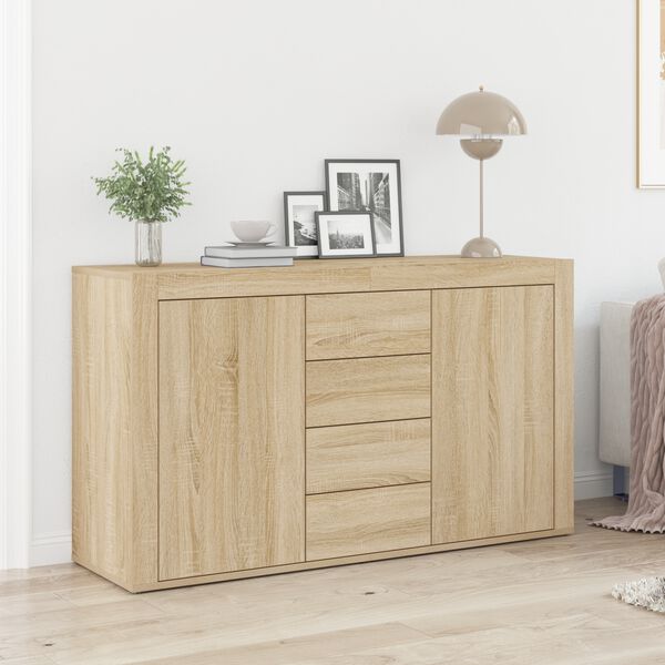 vidaXL Buffet Ch&ecirc;ne Sonoma 120 x 36 x 69 cm Bois d'ing&eacute;nierie
